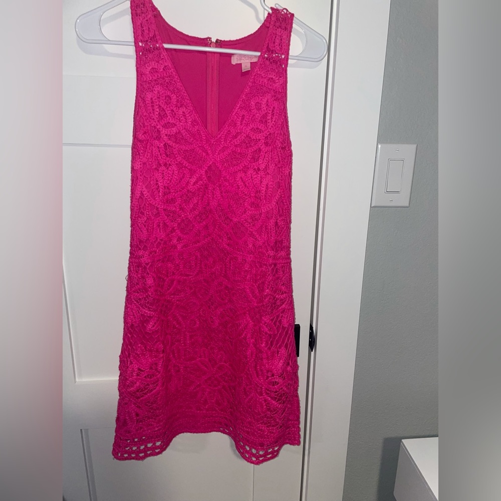 Lilly Pulitzer Astrid Shift Dress in Pop Pink Size XS